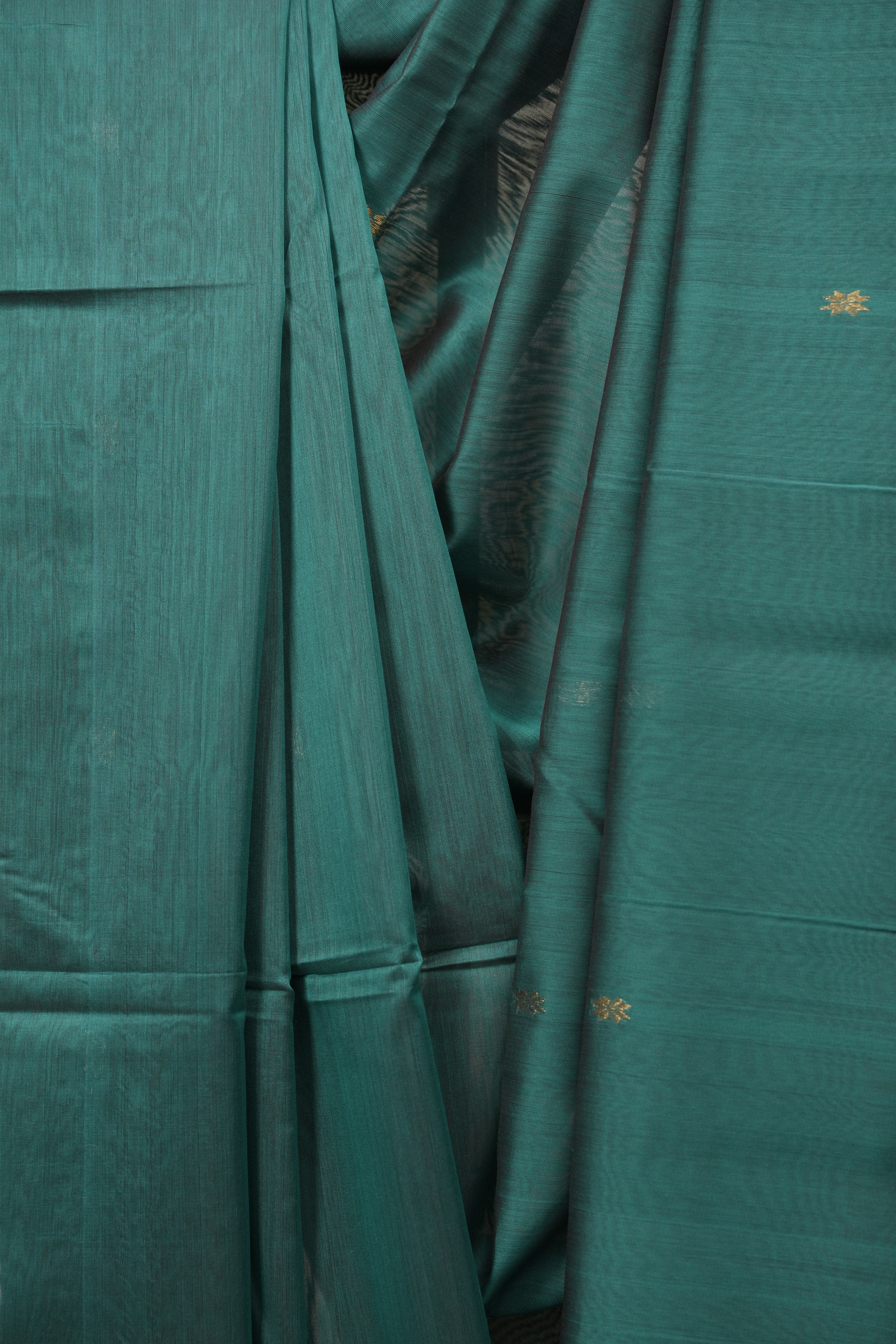 Teal Green Maheshwari Saree - SRTGMS1391