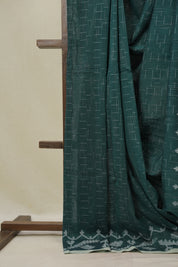 Green Bengal Cotton Jamdani Saree - SRGBCJS252