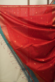 Teal Green Maheshwari Saree - SRTGMS1391
