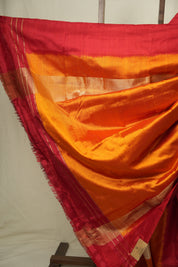 White Pochampalli Silk Ikat Saree -SRWPSIS334