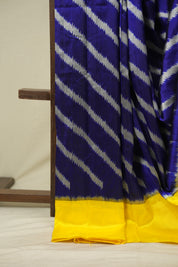 Royal Blue Pochampalli Silk Ikat Saree - SRRBPSIS333