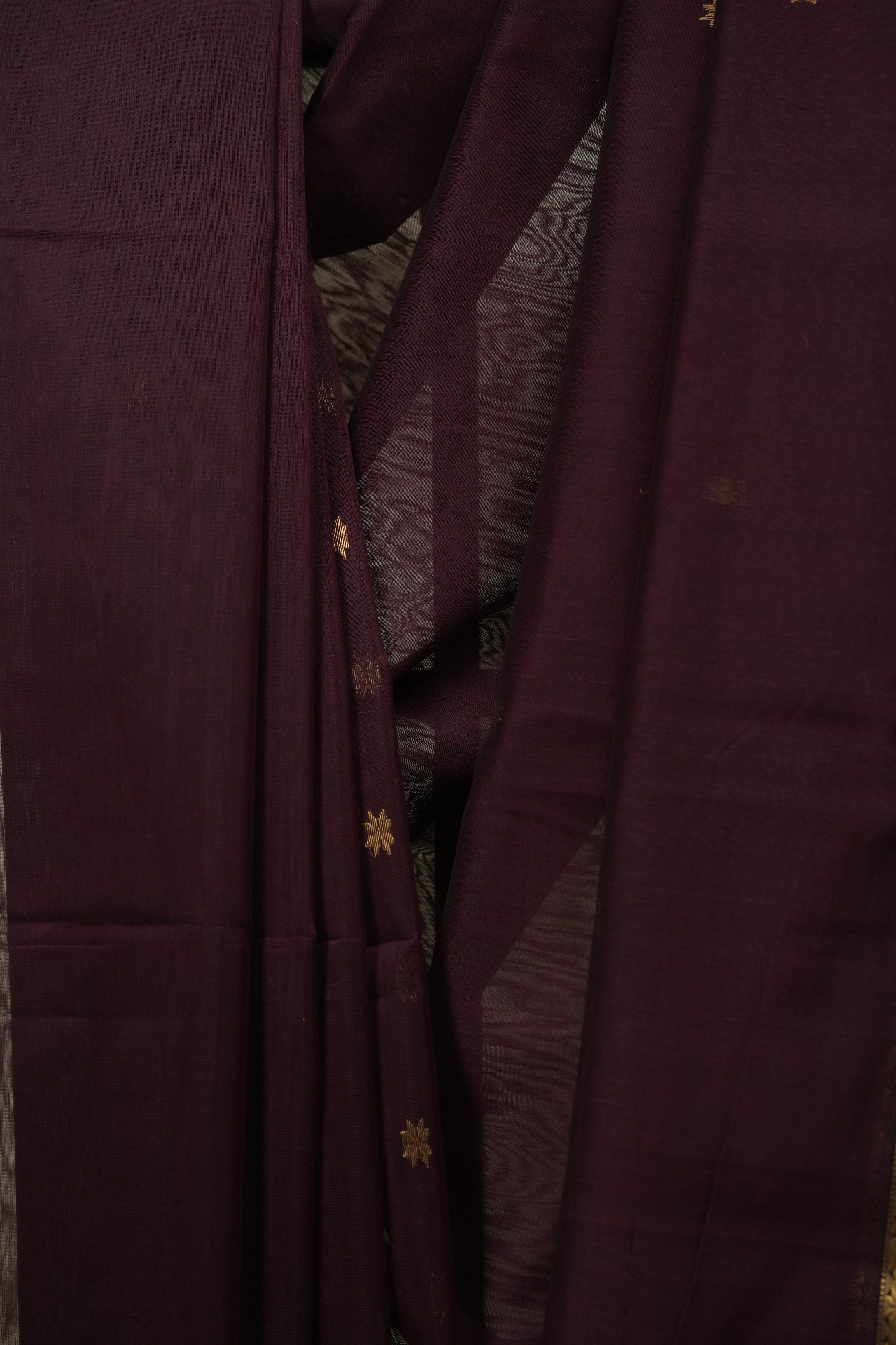 Wine Maheshwari Saree - SRWMS1394