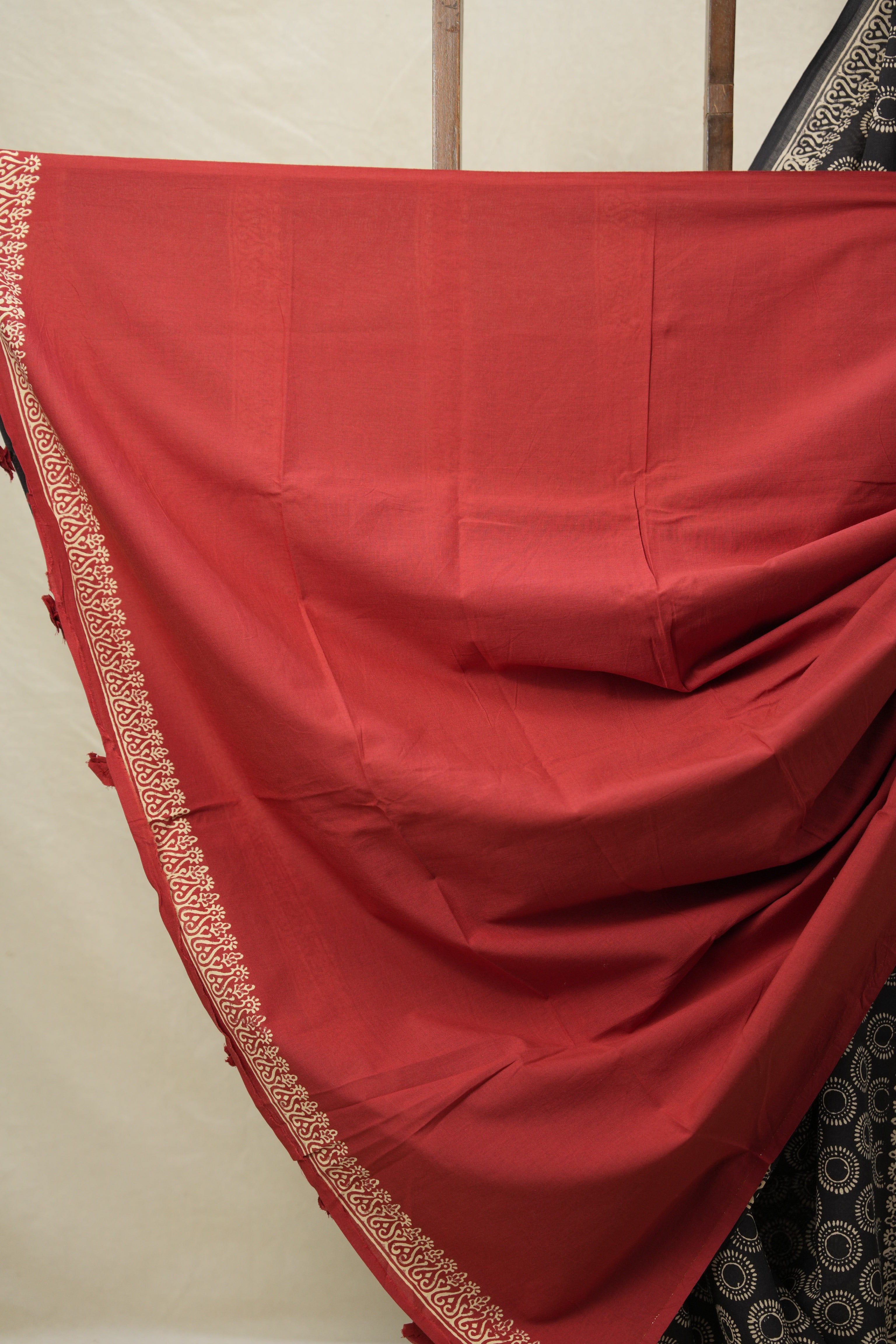 Black HBP Cotton Saree - SRBCS3093