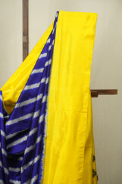 Royal Blue Pochampalli Silk Ikat Saree - SRRBPSIS333