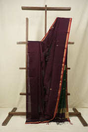 Wine Maheshwari Saree - SRWMS1382