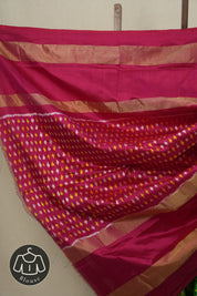 Tri Colour Pochampalli Silk Ikat Saree - SRTCPSIS196