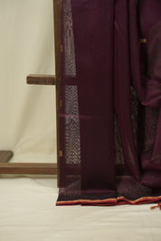 Wine Maheshwari Saree - SRWMS1382
