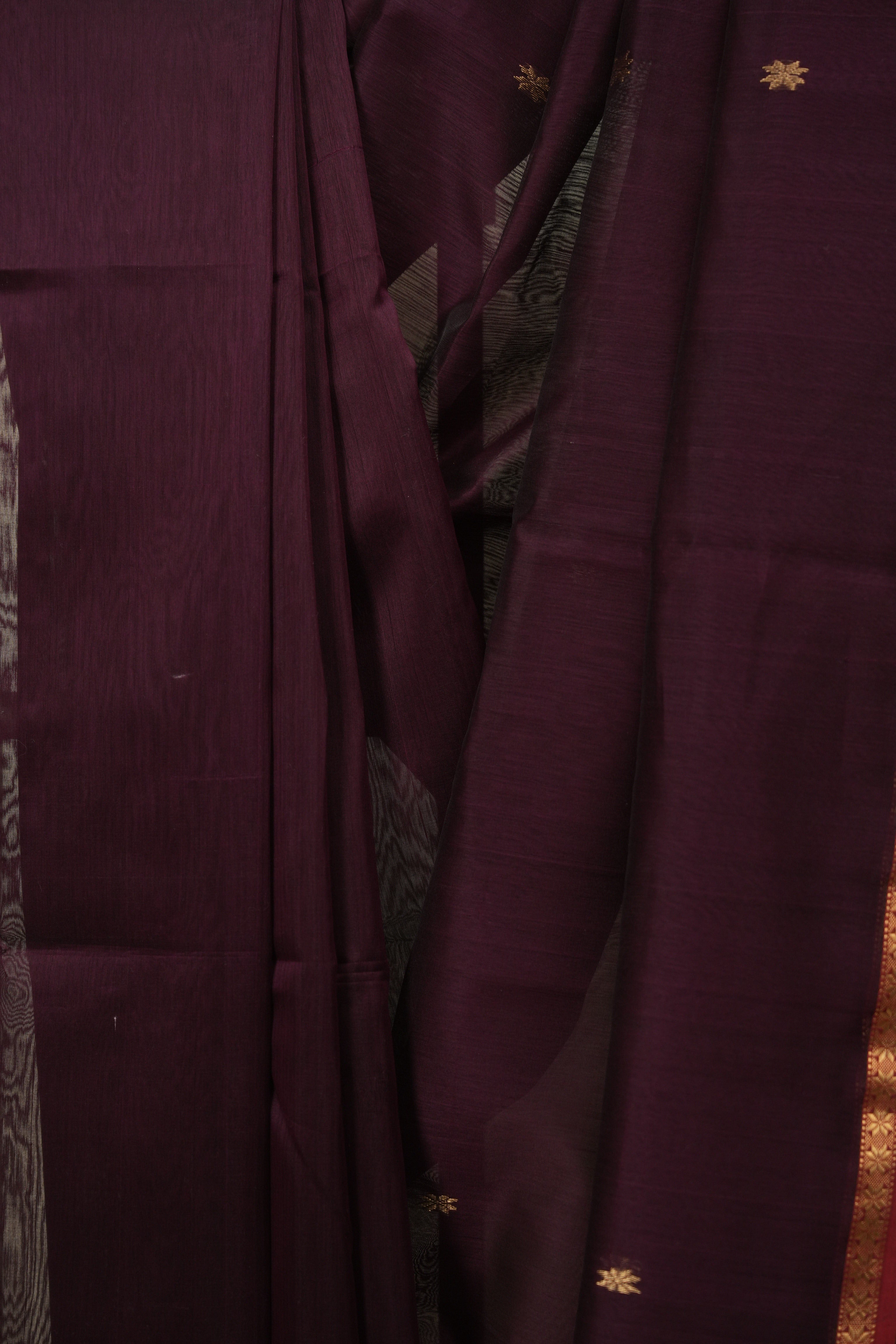 Wine Maheshwari Saree - SRWMS1382