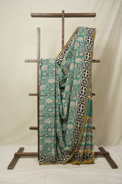 Green HBP Cotton Saree - SRGCS3248