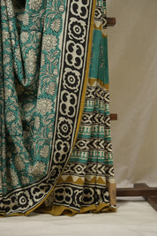 Green HBP Cotton Saree - SRGCS3248