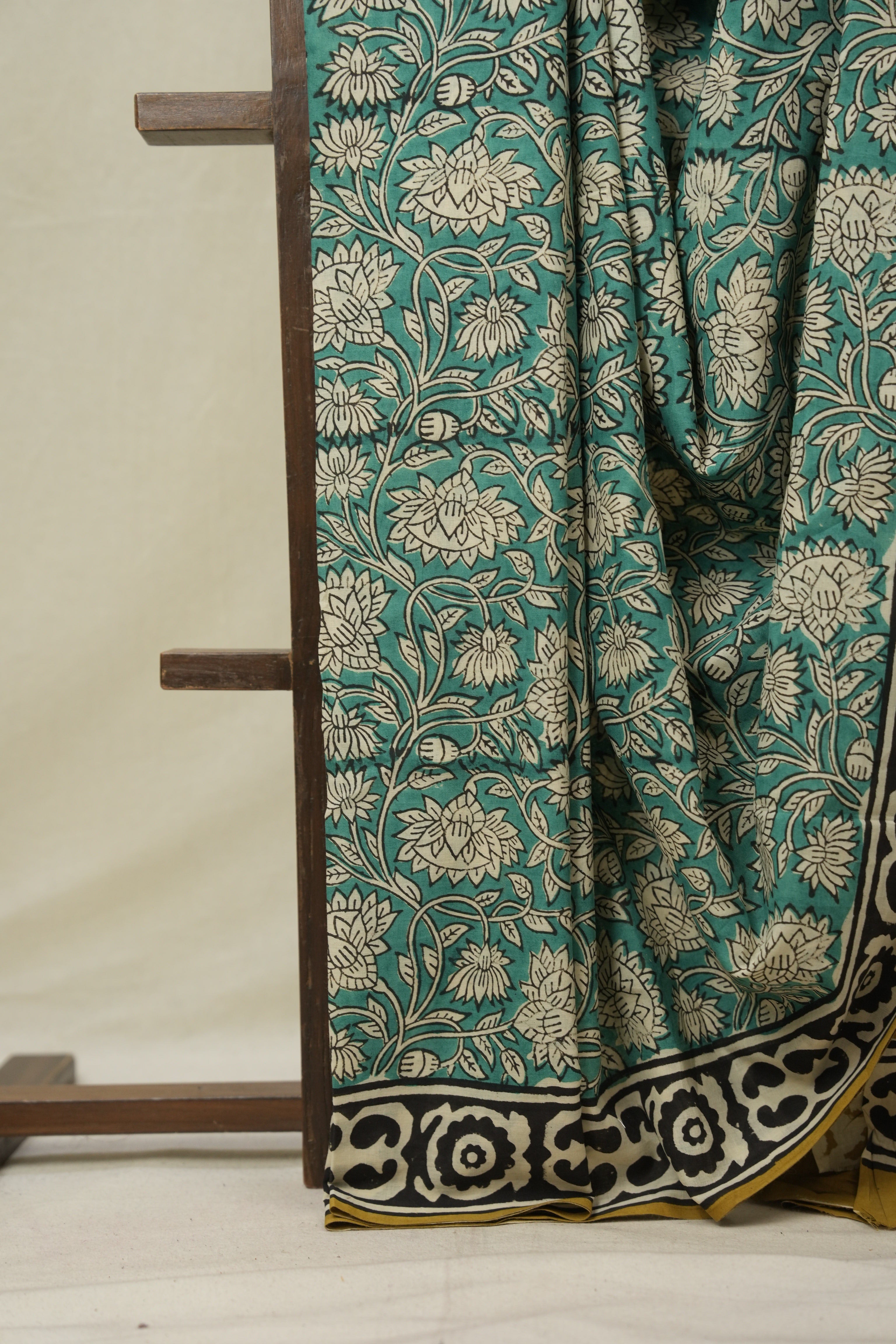 Green HBP Cotton Saree - SRGCS3248