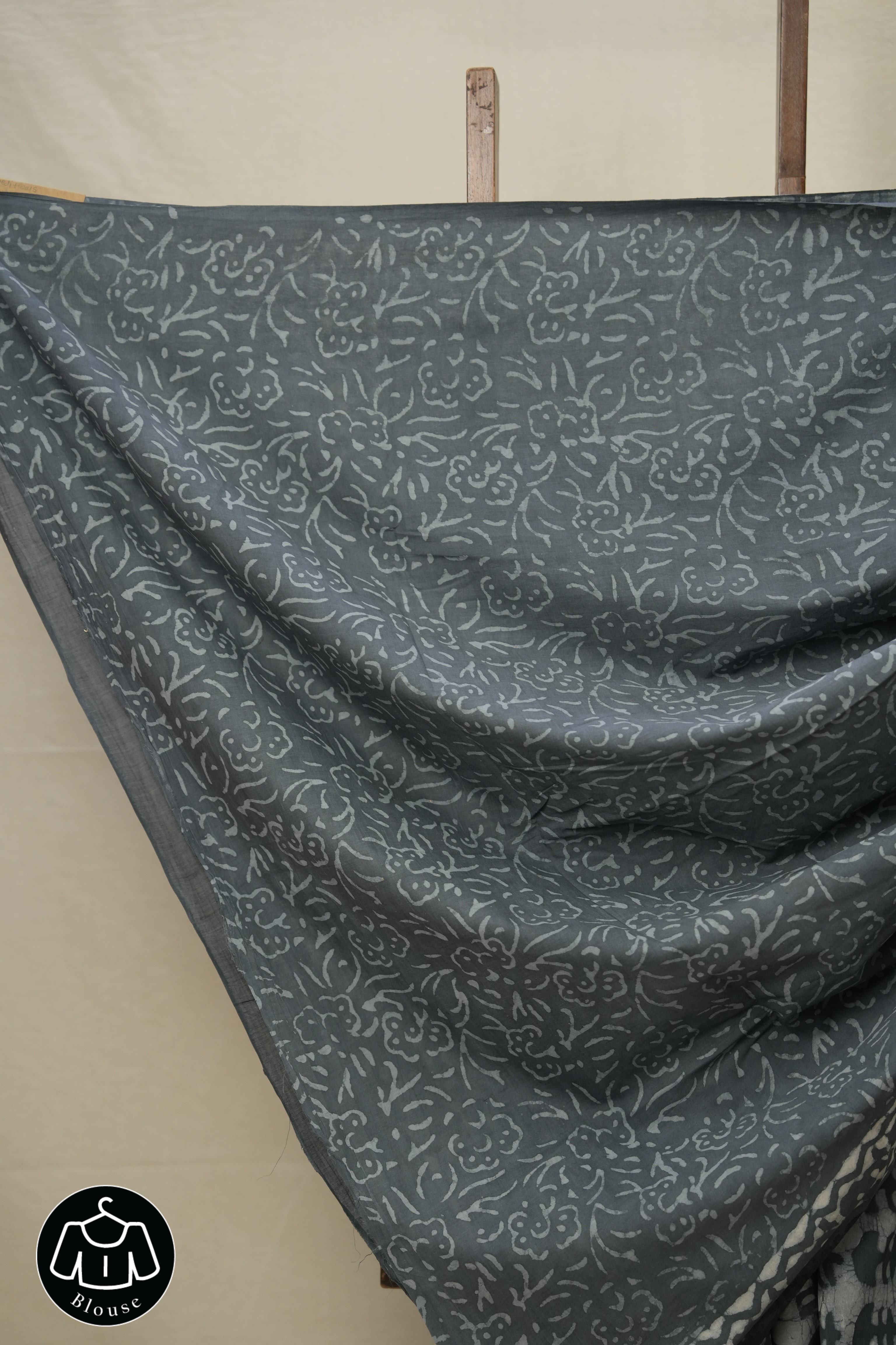 Grey-White HBP Cotton Saree - SRGWCS2761