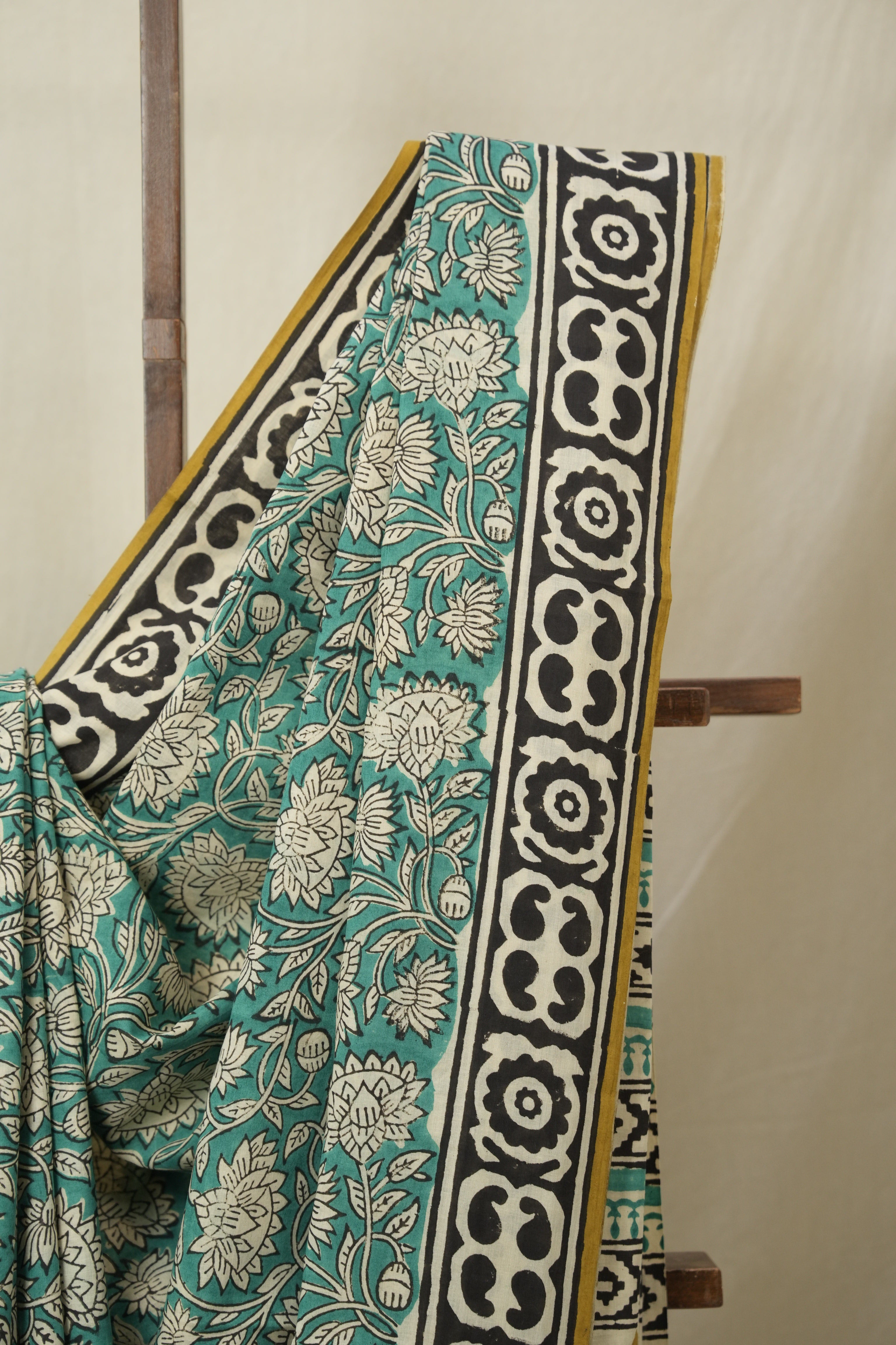Green HBP Cotton Saree - SRGCS3248