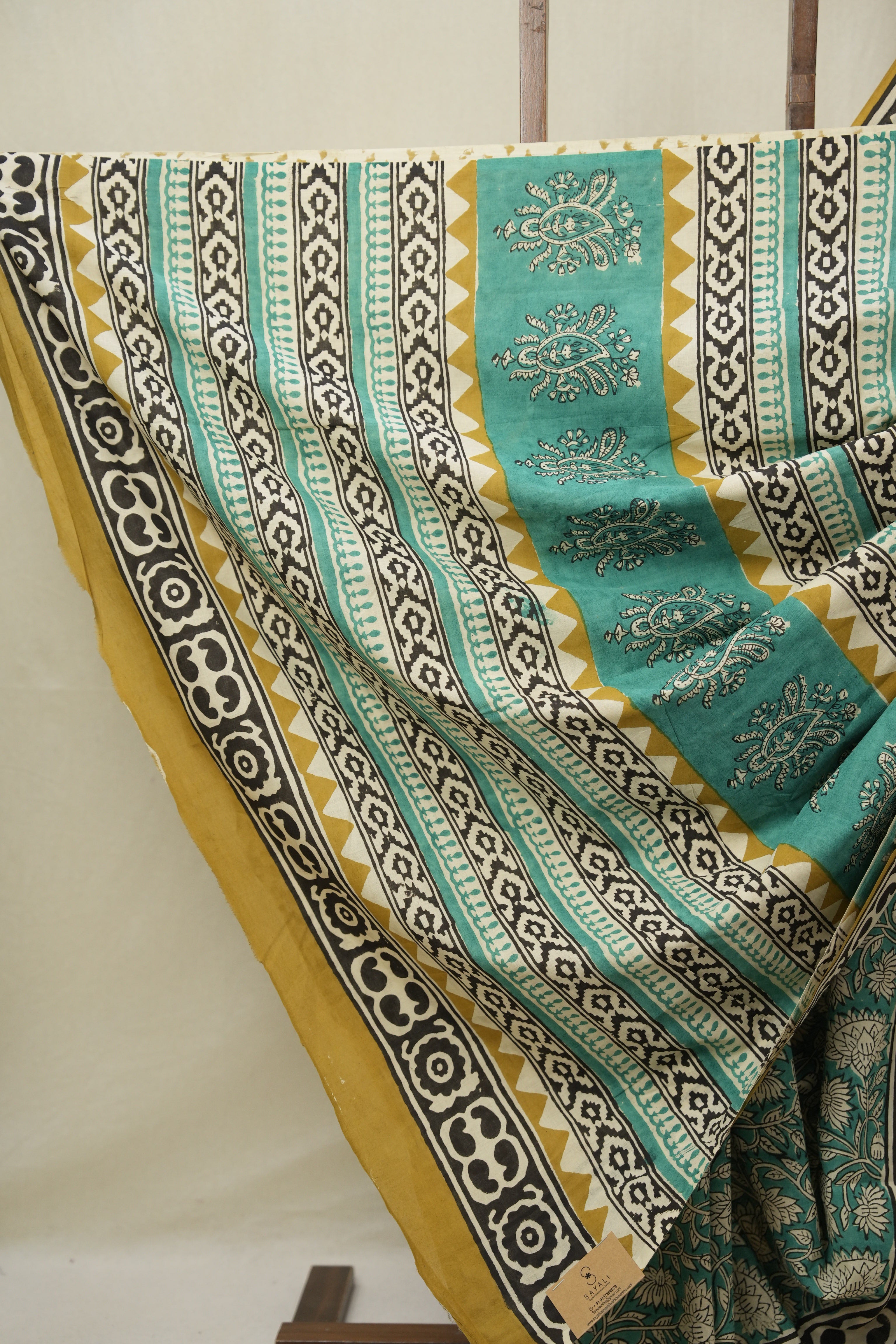 Green HBP Cotton Saree - SRGCS3248
