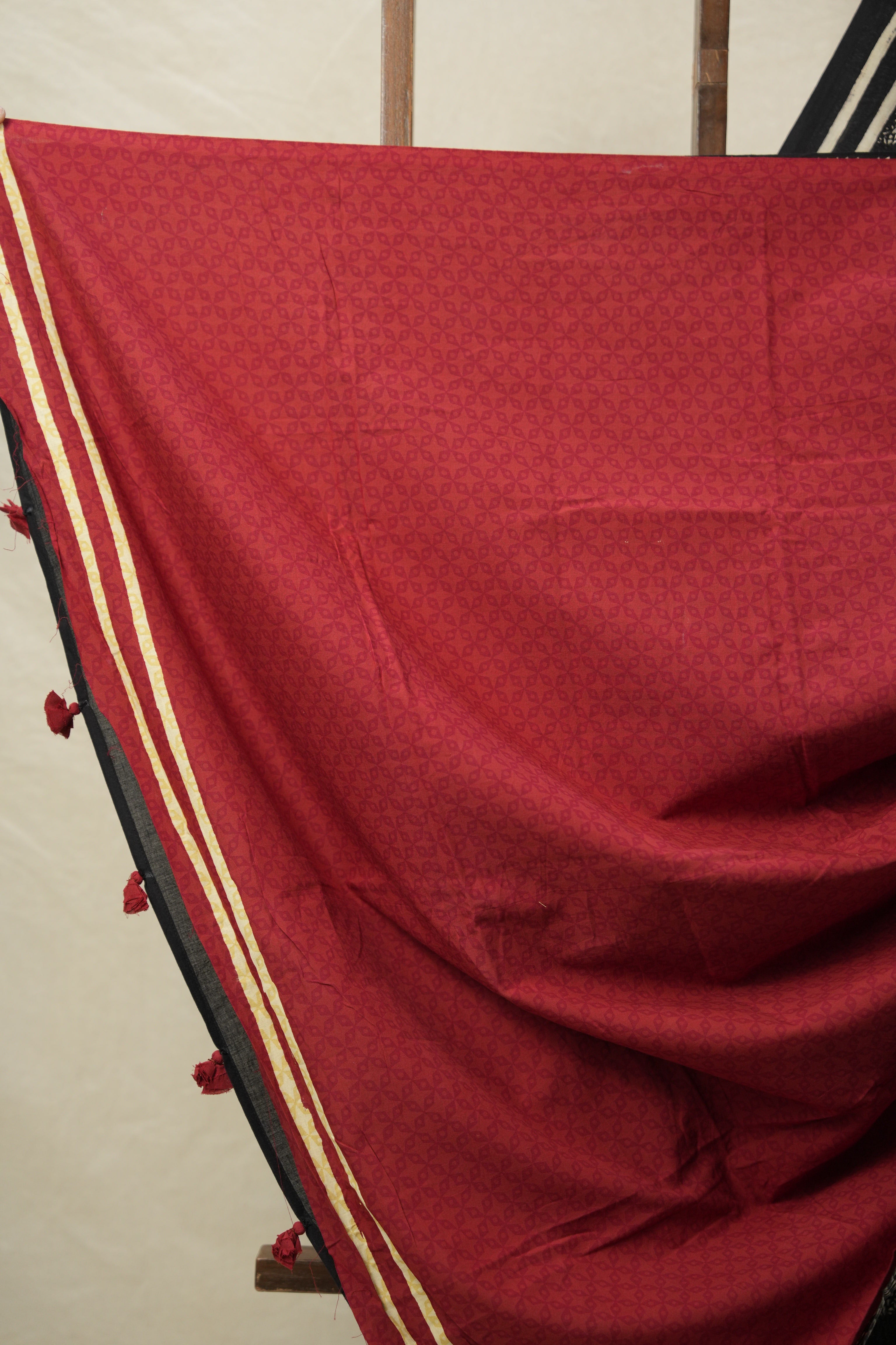 Black White HBP Cotton Saree - SRBWCS3100