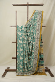 Green HBP Cotton Saree - SRGCS3249
