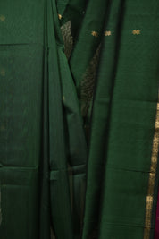Green Maheshwari Saree - SRGMS1380