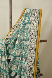 Green HBP Cotton Saree - SRGCS3249
