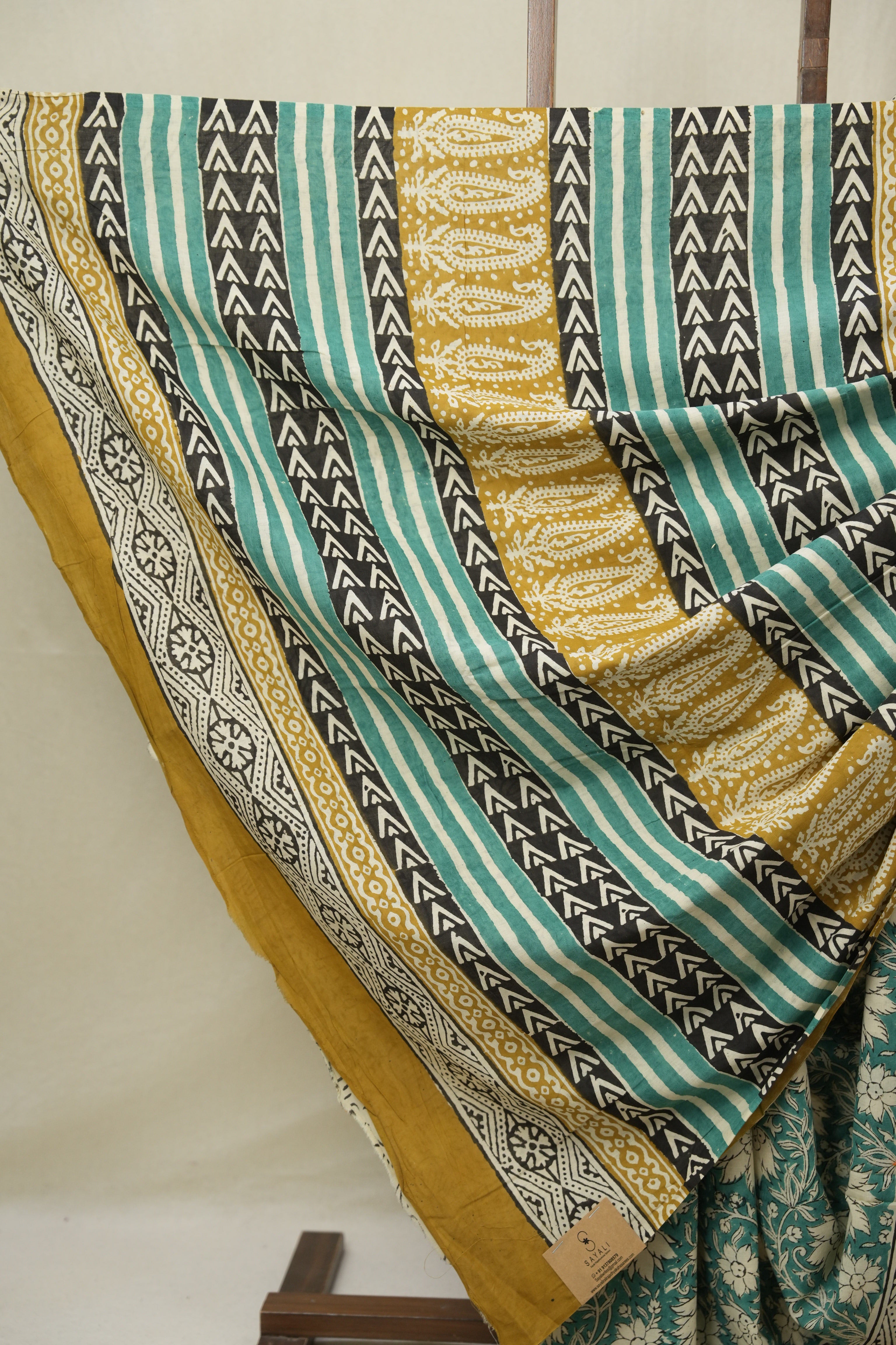 Green HBP Cotton Saree - SRGCS3249