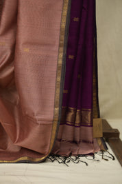 Onion Pink Maheshwari Saree - SROPMS1379