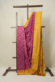 Pink Pochampalli Silk Ikat Saree - SRPPSIS193