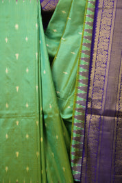 Two Tone Teal Pochampalli Silk Ikat Saree - SRTPSIS317