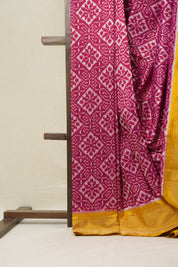 Pink Pochampalli Silk Ikat Saree - SRPPSIS193