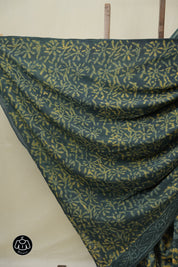 Greyish Blue HBP Cotton Saree - SRGBCS3251