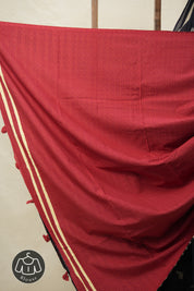 Black Cream HBP Cotton Saree - SRBCCS3103