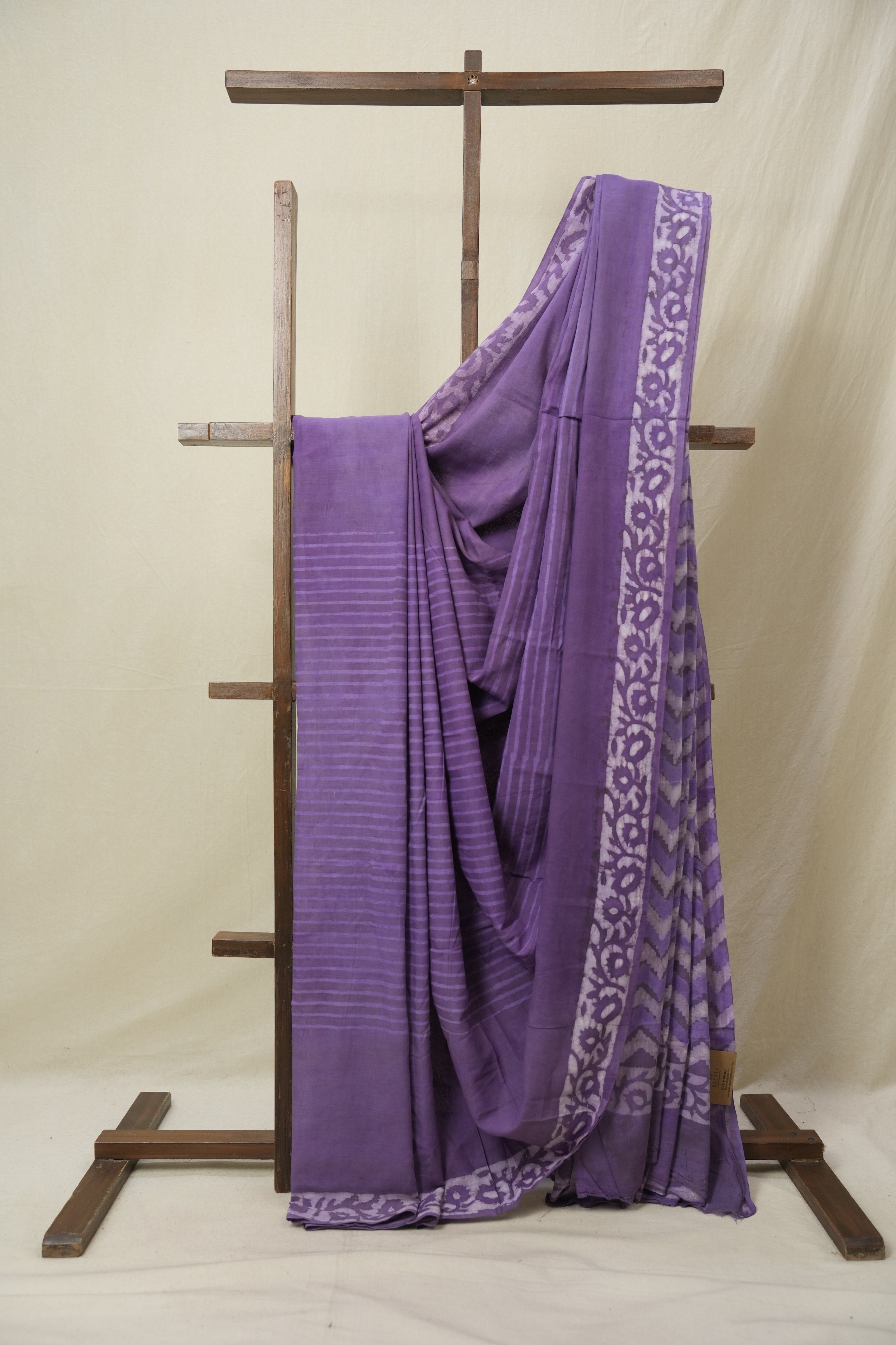 Purple HBP Cotton Saree - SRPCS3252