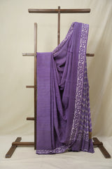 Purple HBP Cotton Saree - SRPCS3252