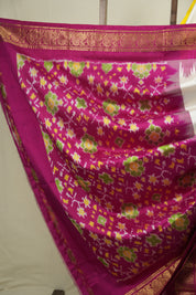White Pochampalli Silk Ikat Saree - SRWPSIS316