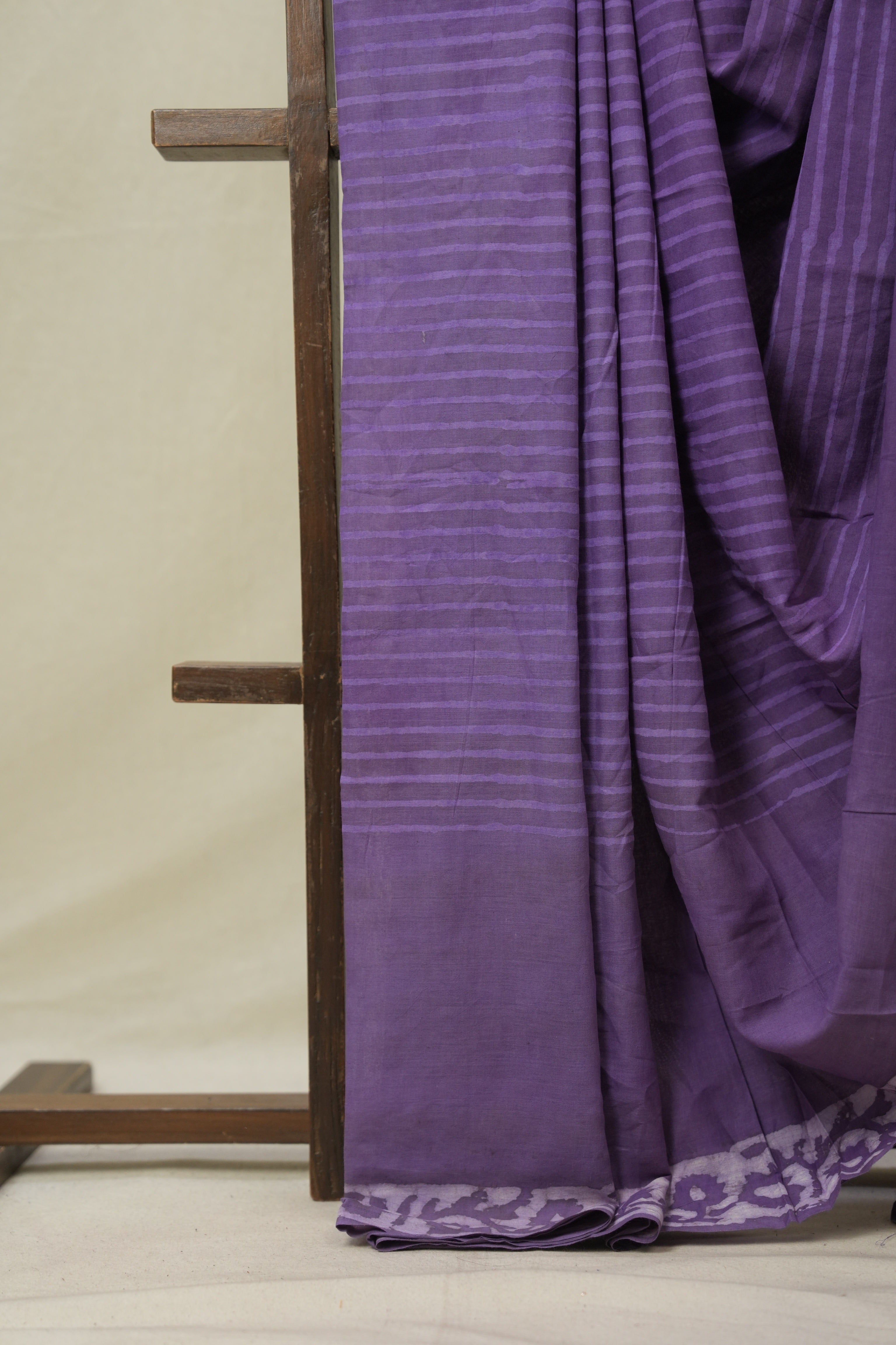 Purple HBP Cotton Saree - SRPCS3252