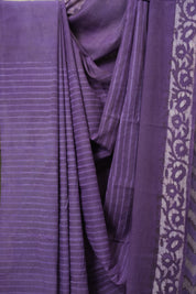 Purple HBP Cotton Saree - SRPCS3252