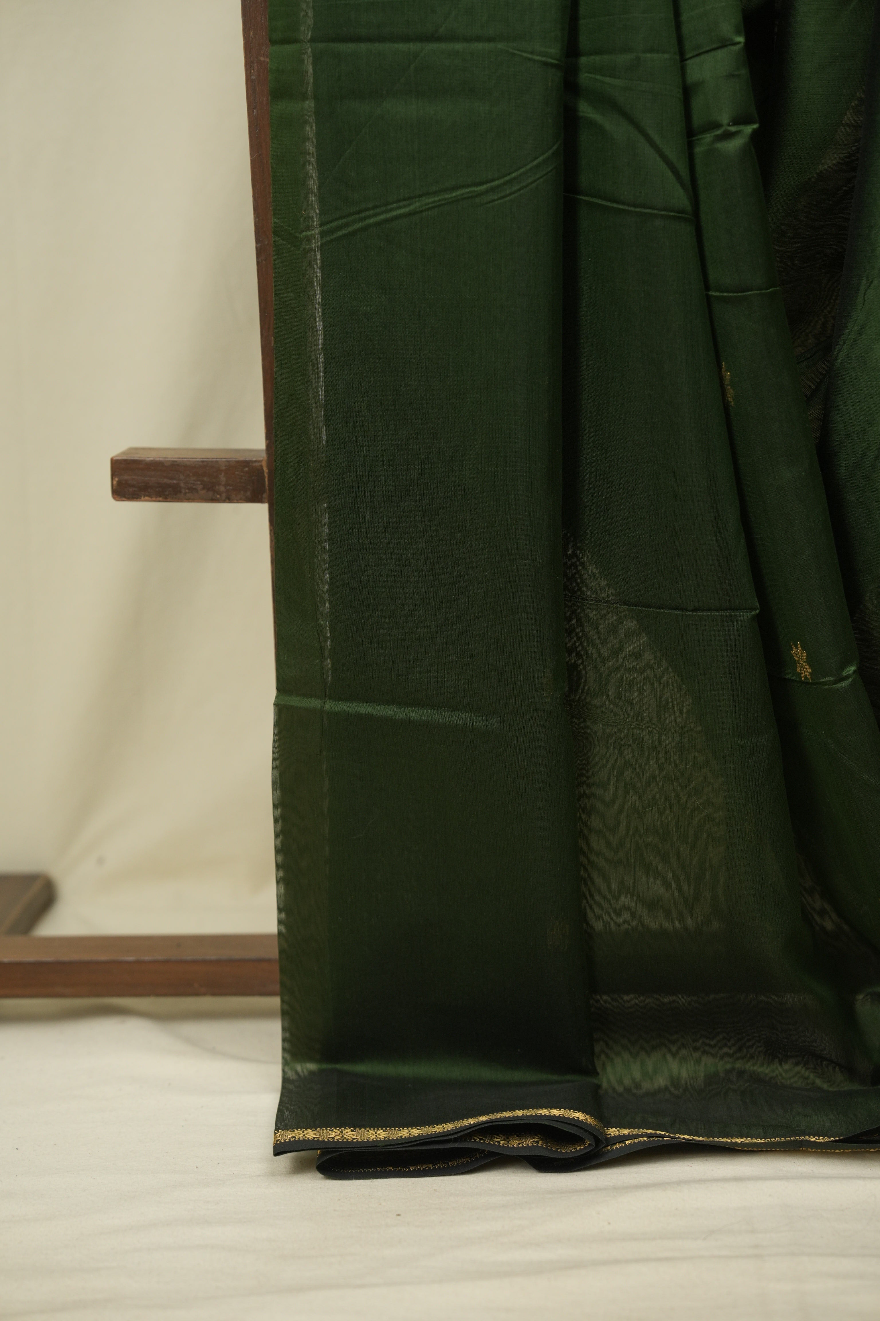 Green Maheshwari Saree - SRGMS1395