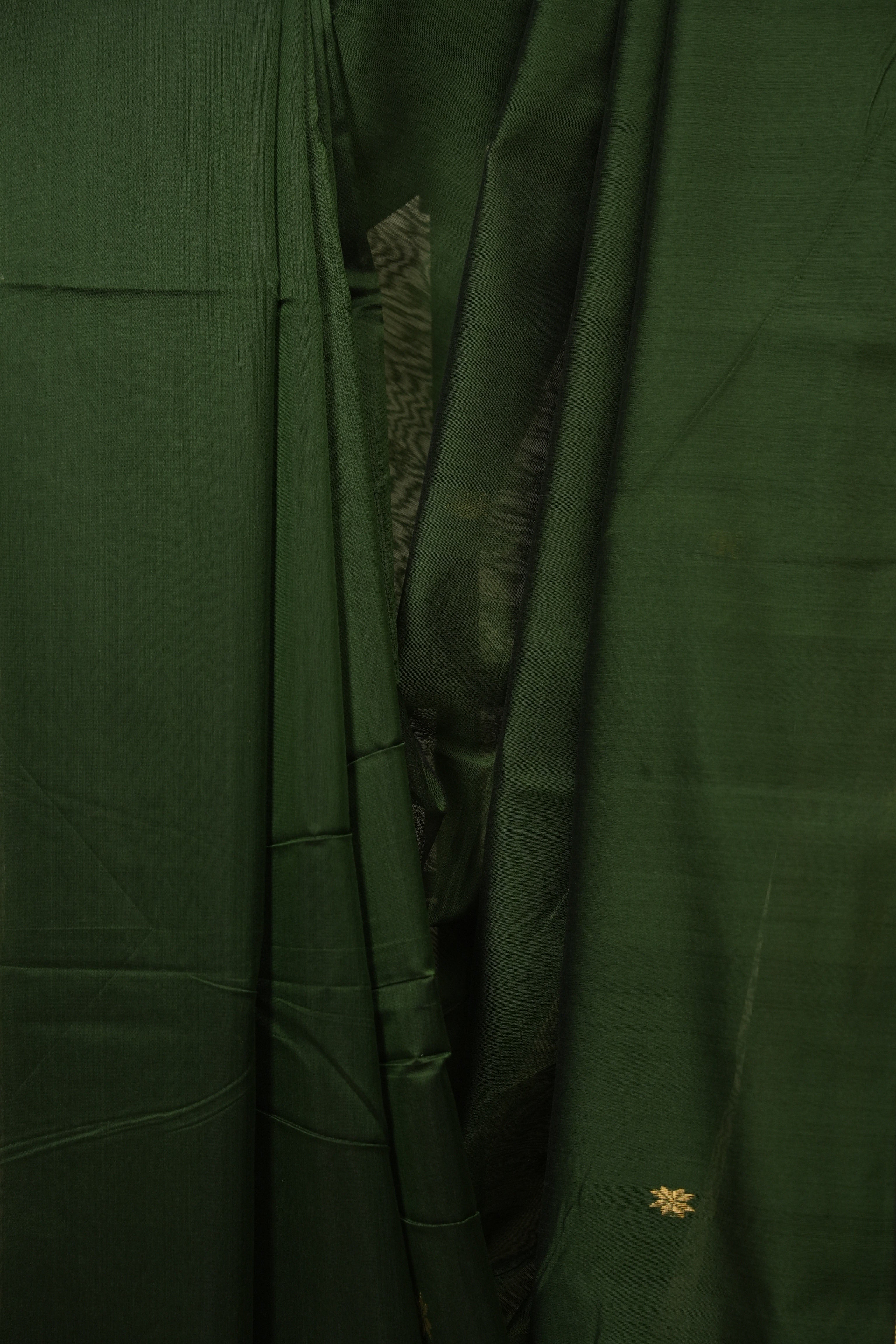 Green Maheshwari Saree - SRGMS1395