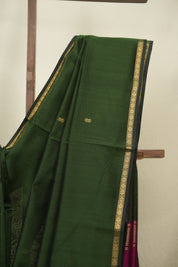 Green Maheshwari Saree - SRGMS1395