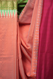 Peach Pochampalli Silk Ikat Saree - SRPPSIS321