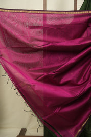 Green Maheshwari Saree - SRGMS1395