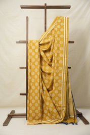 Haldi Yellow HBP Cotton Saree - SRHYCS3098