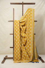 Haldi Yellow HBP Cotton Saree - SRHYCS3098