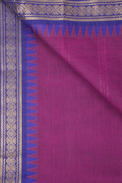 Magenta Kanchi Cotton Saree - SRMKCS1048
