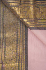 Pastel Pink Kanchi Cotton Saree - SRPPKCS1049