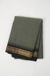 Forest Green Kanchi Cotton Saree - SRFGKCS1051
