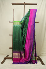 Green Pochampalli Silk Ikat Saree - SRGPSIS314