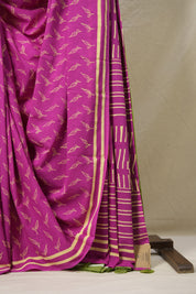 Rani Pink HBP Cotton Saree - SRRPCS3078