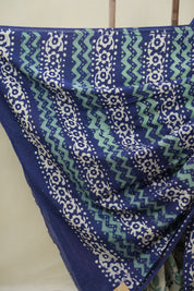 Off  -White HBP Cotton Saree - SROWCS3253