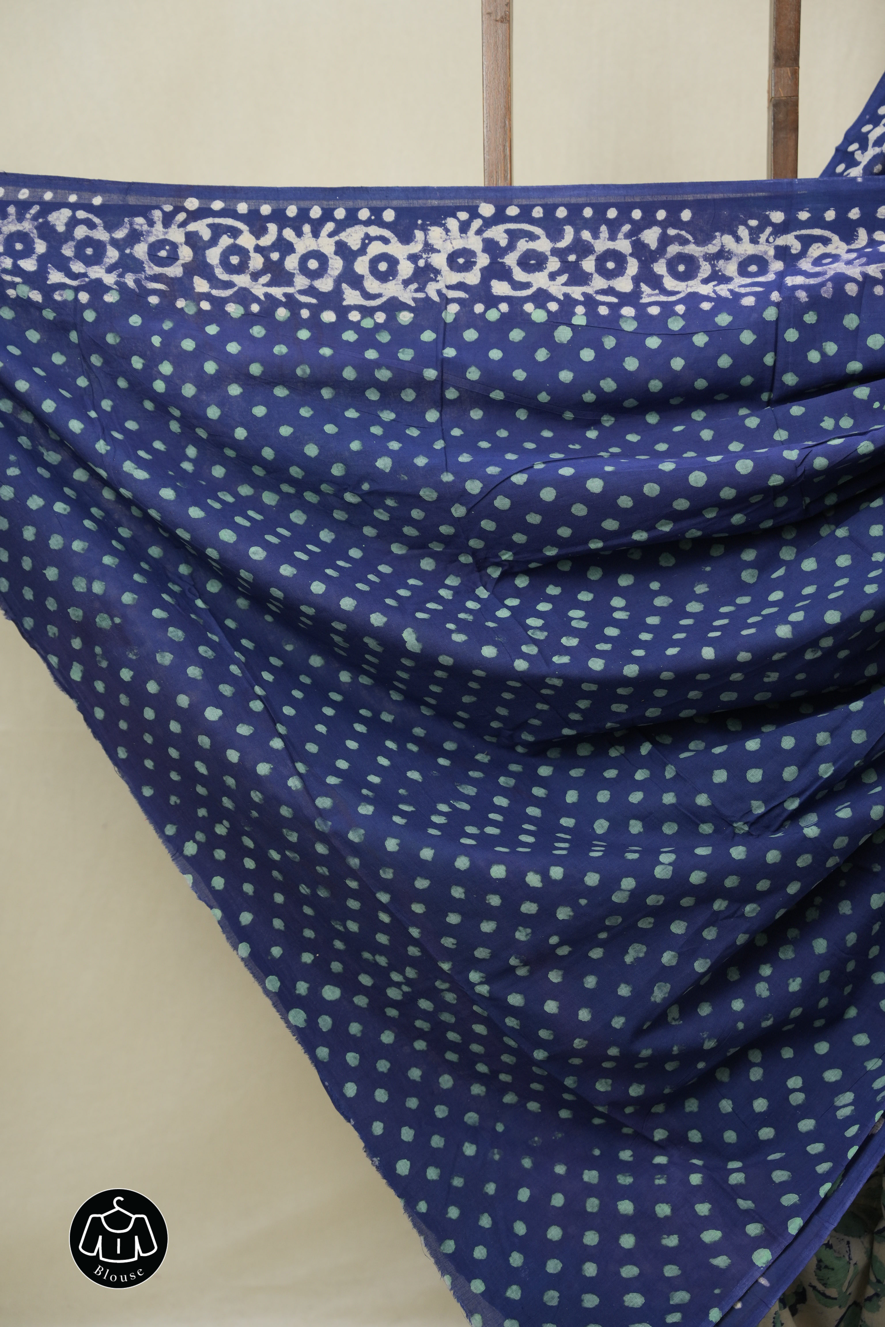Off  -White HBP Cotton Saree - SROWCS3253
