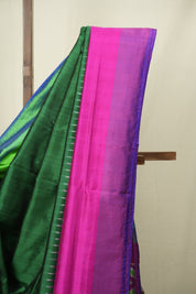 Green Pochampalli Silk Ikat Saree - SRGPSIS314