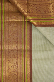 Mint Green Kanchi Cotton Saree - SRMGKCS1050